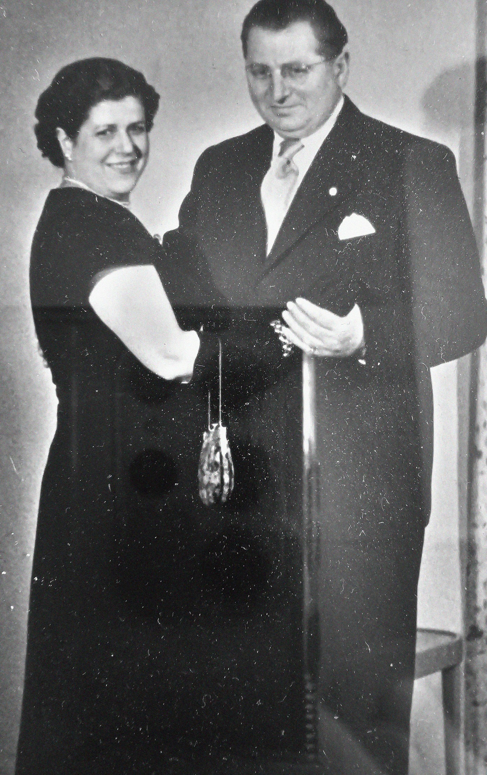 Klara und Herrmann Wenkart ca. 1957, Vienna